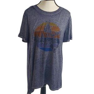 Disney Parks Womens Graphic T Shirt Walt Disney World Mickey Size L Retro